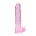 Realistické dildo so semenníkmi 9"" / 23 cm - ružové