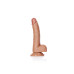 Zakrivené realistické dildo s prísavkou - 7""""/ 18 cm