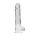 Realistické dildo so semenníkmi 10""/ 25,4 cm