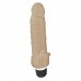 Silicone Classic Vibe with Clit Stim Flesh